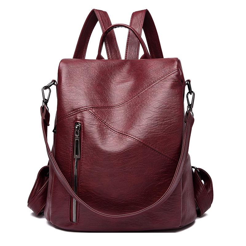 Versatile Sheepskin-Texture Women's Backpack—2026 Style, Anti-theft, Large Capacity for Travel & School