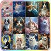5D Diamond Painting Set Cats Animals Diamond Rhinestones Paintings Diy Crystal Gift Full Square Round Drill Home Decor