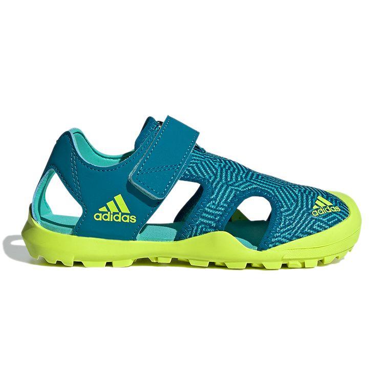 Adidas Captain Toey K Comfortable Non-Slip Kids Sandals Kids Sandals Green Yellow FY9892