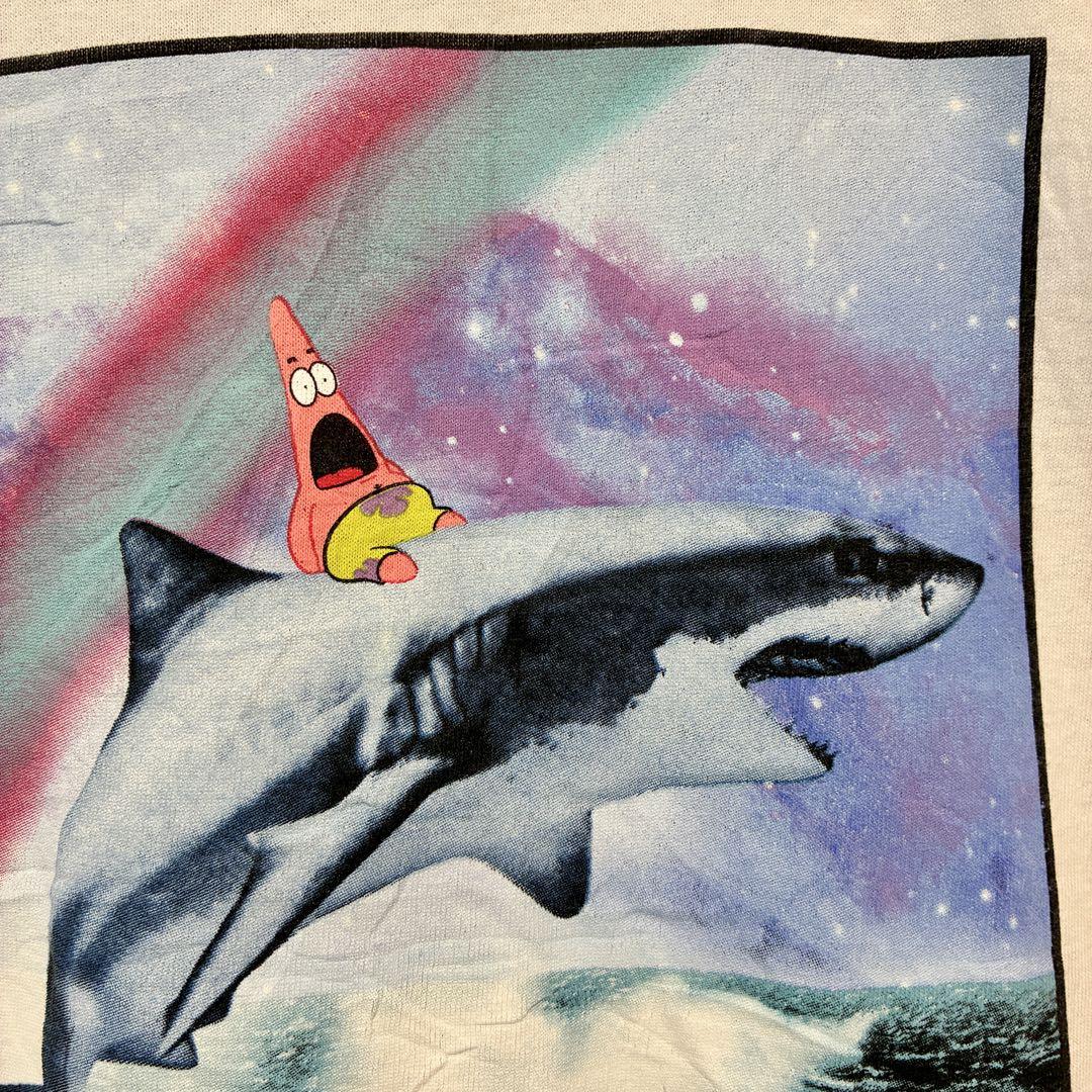 

[Б/У] Футболка I9 Nickelodeon x Patrick с радужным персонажем, Большой размер, Y2K Американский кэжуал