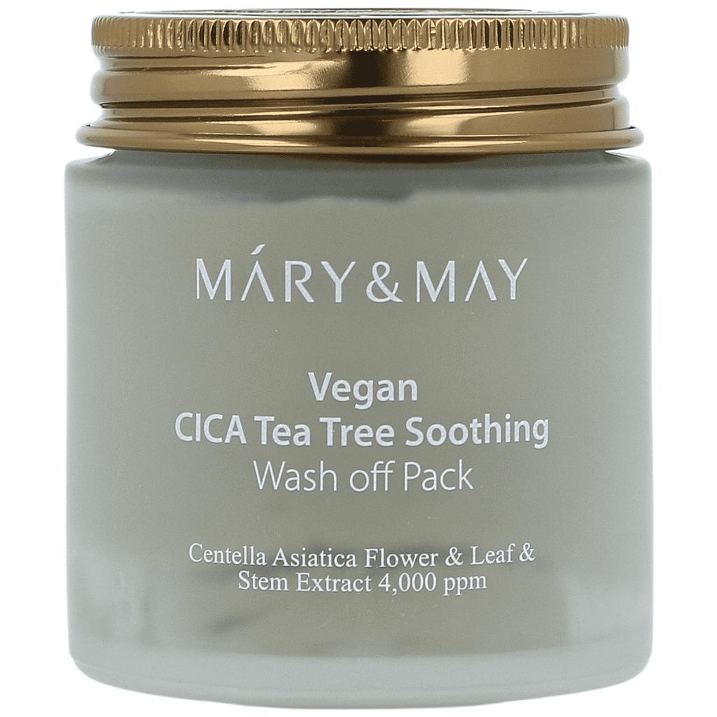 Mary&May CICA TeaTree Soothing Wash Off Pack 125g - Soothing and Smoothing Cream Mask