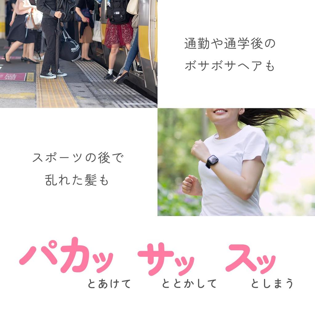 POCKET PACT hårbørste med med for å gå med praktisk for å gå til å gå hårpleie glatt lett speil, lokk, ut, bærbar, lett, liten,