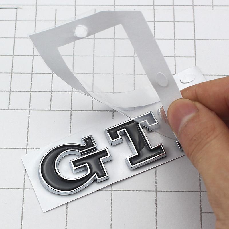 

1Pcs G+T+I Logo Car Sticker Chrome Emblem Decal Badge Sticker Car Styling срібний