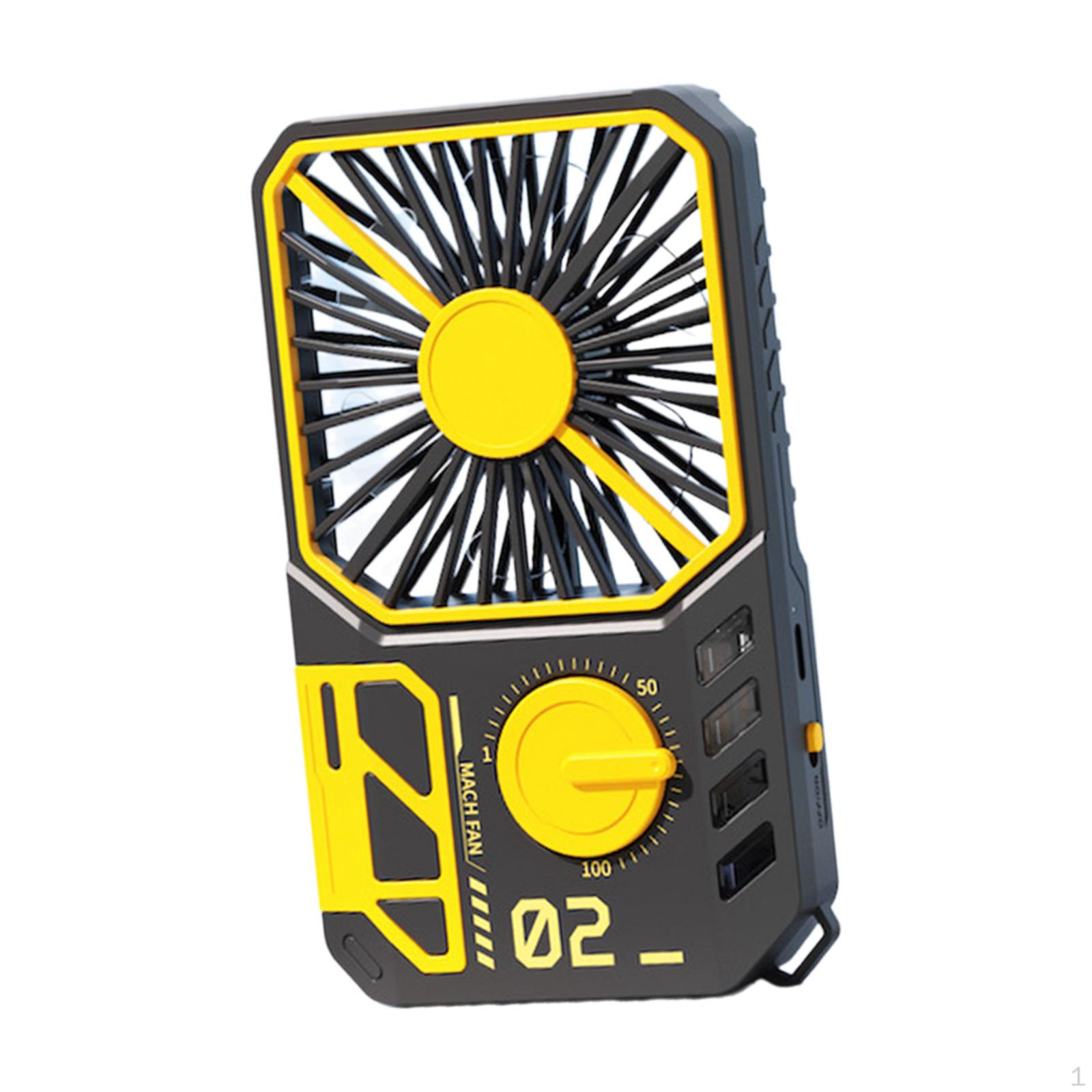 

Компактный ручной вентилятор для путешествий и активного отдыха Black Orange