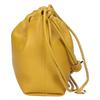 VALENTINO 4W0P0AC3ZFJ Lamb Leather Logo Hardware Pouf Mini Bucket Shoulder bag Mustard/GDHardwareUsed