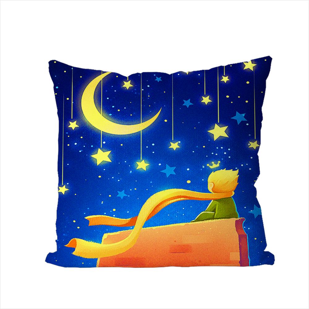 The Little PPrince Pillow Case For Car Sofa Decorative Home Doublesided Print Plush Square Throw Pillow Cushion Cover