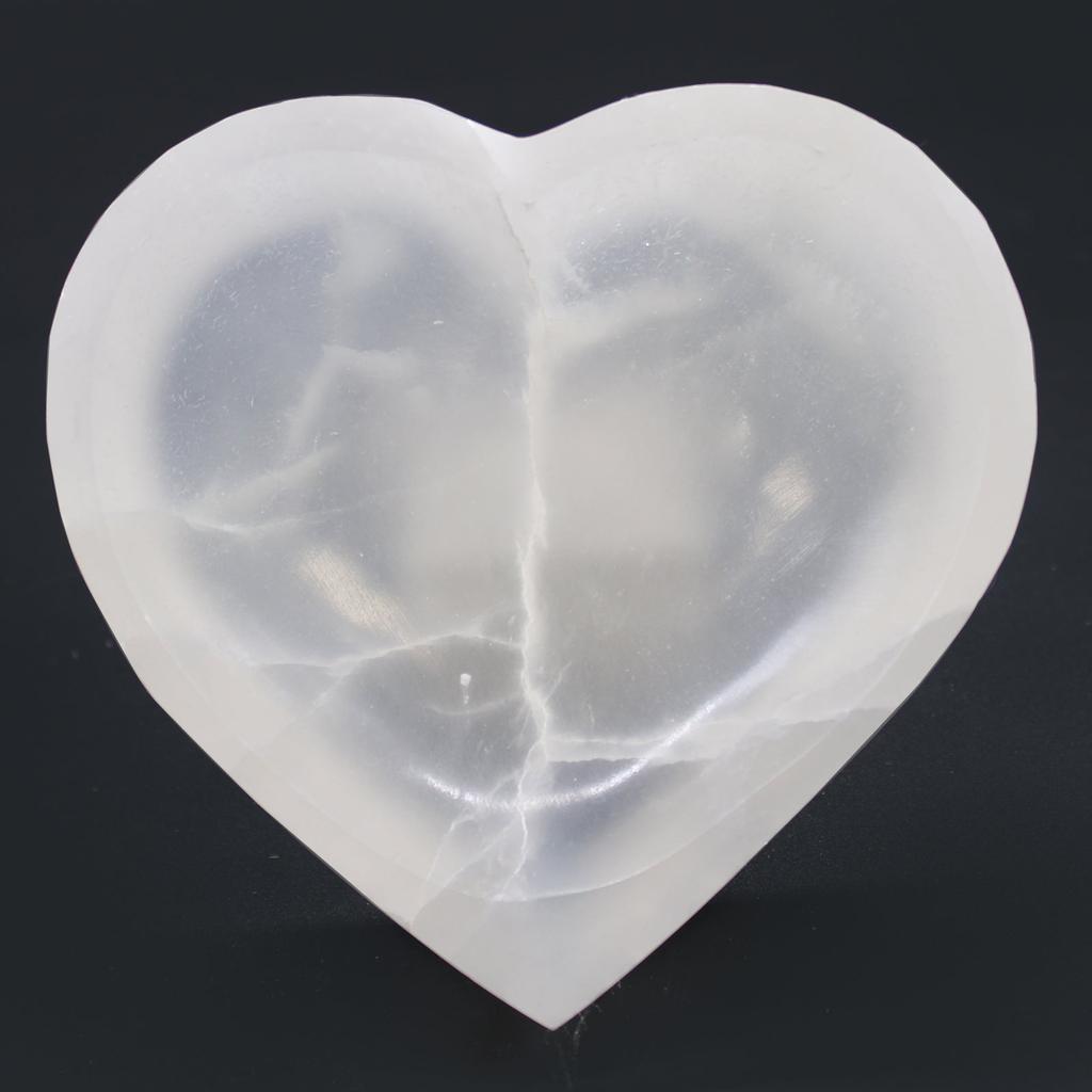 Selenite Heart Bowl 15cm