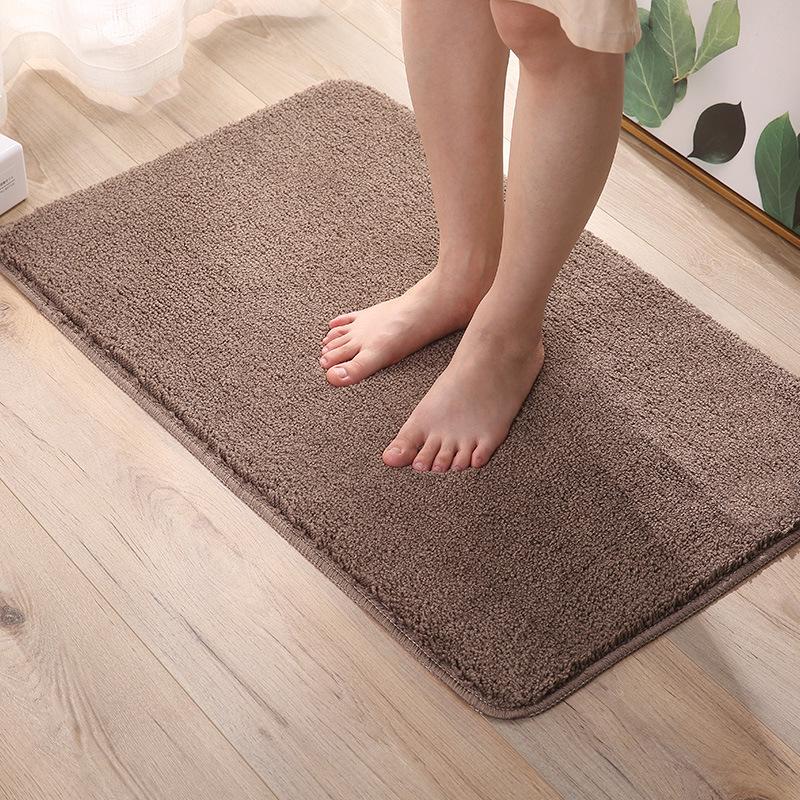High-Pile Non-Slip Water-Absorbing Floor Mat for Kitchen & Bathroom
