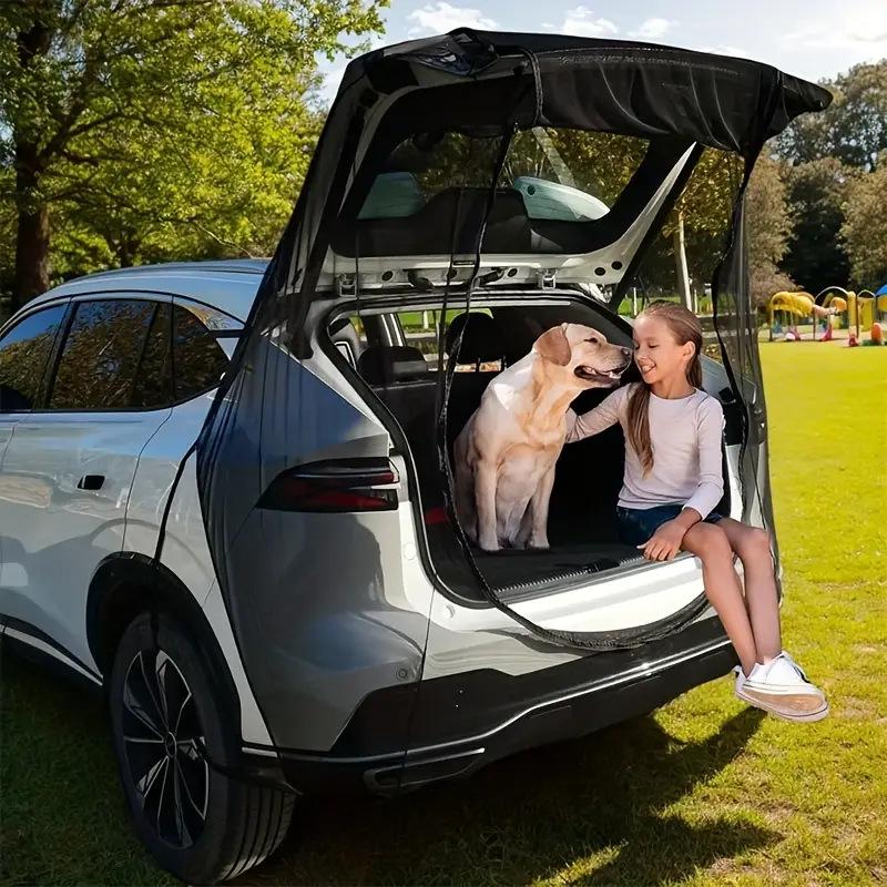 Moskitonetz für die Heckklappe des Autos: Selbstfahrender, Insektenschutz-Netzbeutel für Camping im Freien – Atmungsaktive Kofferraumabdeckung