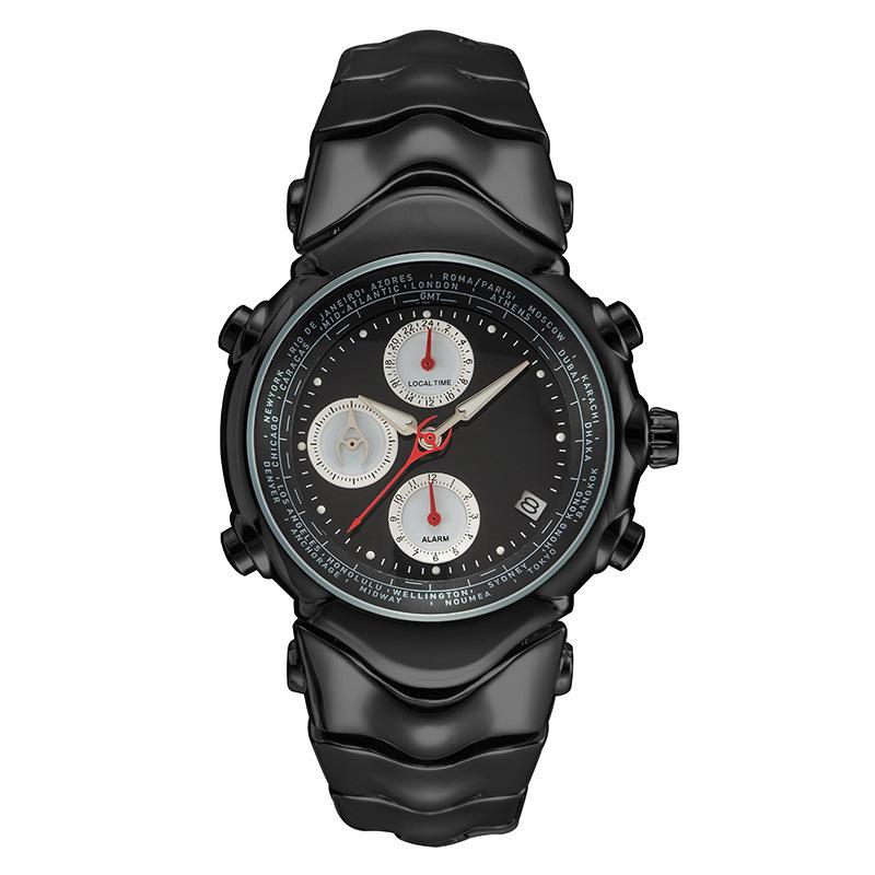 Multifunctional Alien classic Y2k Quartz Watch Mens Six Needles Dial Unique Creative Special Hot Shape Fashion Men Watch Clock