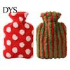 Thickened Hot Water Bottle 500/1000/2000ML Christmas Bottle, PVC Bag with Plush Cover, Leak Proof Pouch Long Lasting Heat Retention, Winter