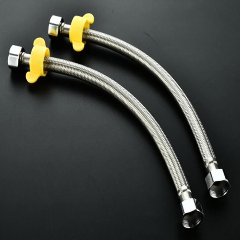 New 304 Stainless Steel Shower Hose Flexible Bathroom Water Pipe Silver Color Common Pumbing Hoses Bathr