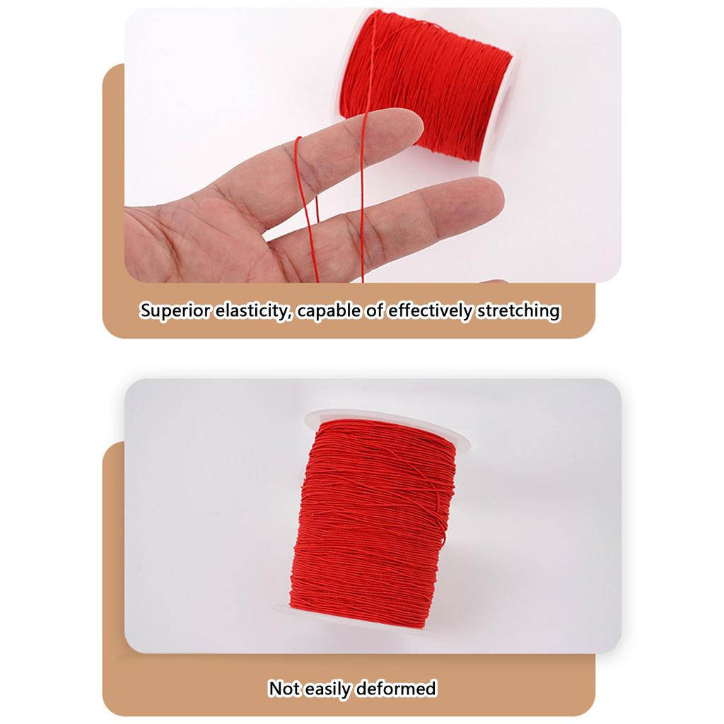 200 Yards Braided Cord Chinese Knot Cord Decorative Thread String Elastic Cord Packing String Bracelet Beading Thread