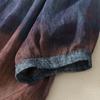 DIMANAF 2026 Summer Women Plus Size New Blouse Shirt Print Vintage Cotton Linen Casual Loose Lady Tops Tees Button