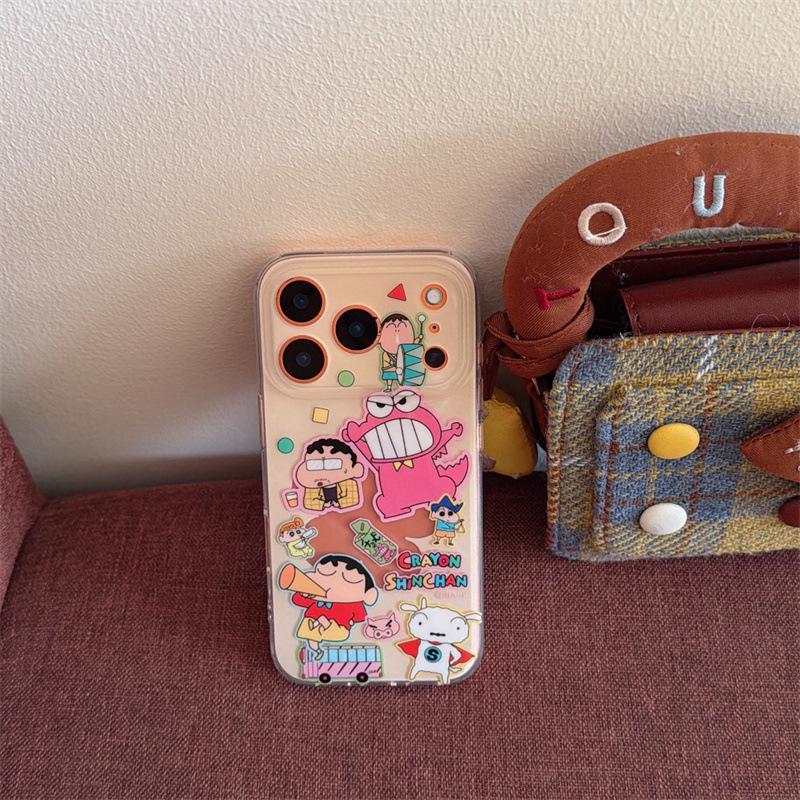 Shin-chan Trumpet Stand iPhone Case for 16ProMax/15/14