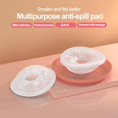 2Pcs Breast Shells Comfortable Nursing Cups No Wasted Silicone Milk Collectors for Sore Nipple Milk Saver
