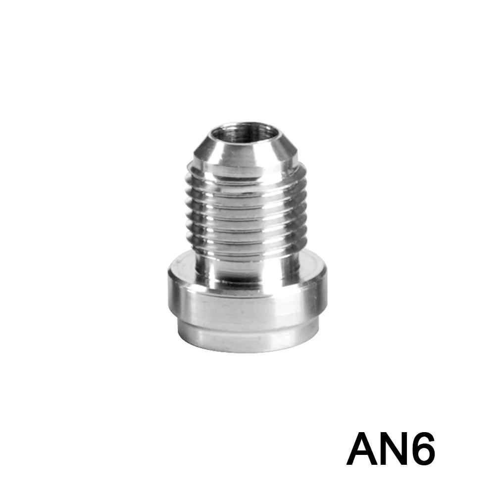 1PCS  Male Billet Stainless Steel Straight Male Weld Fitting AN6 AN8 AN10 AN12 AN16 AN20 Adapter Weld Bung Nitrous Hose Fitting