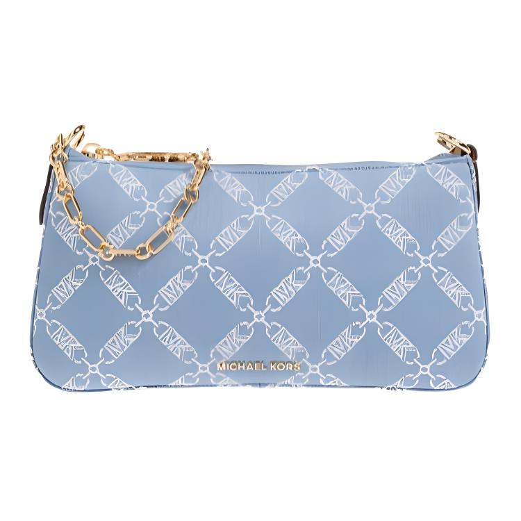

Michael Kors Logo Print Denim And Cotton Tote Shoulder Bag Women Bags Fluorescent-Blue 32R4G8EW6U-NEOBLU/MIDN Basic Set (Bag+Dust Bag)