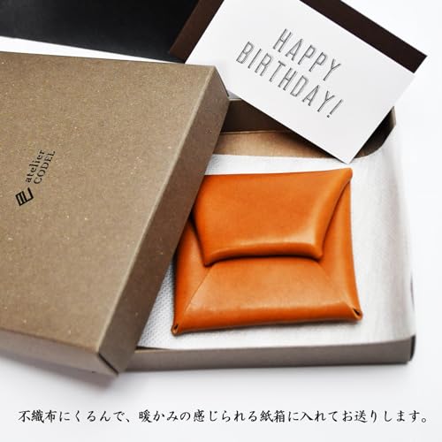 CODEL atelierCODEL Münzetui, Kleines Portemonnaie für Herren - Geburtstagsgeschenk-Set für Herren - Ein durchdachtes Geschenk, das Ihre Gefühle übermittelt, wenn es persönlich überreicht wird