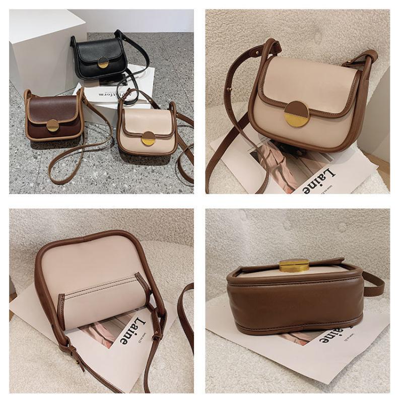 WTEMPO Brand Niche Senior Women's Underarm Bag Fashion Retro Contrast Color Small Square Bag Versatile Ins Shoulder Messenger Bags