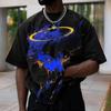 Men's T-Shirt 3d Animation Character Print Short Sleeve Tee For Men Fashion Street Man Clothing Loose Oversized T-Shirt Top