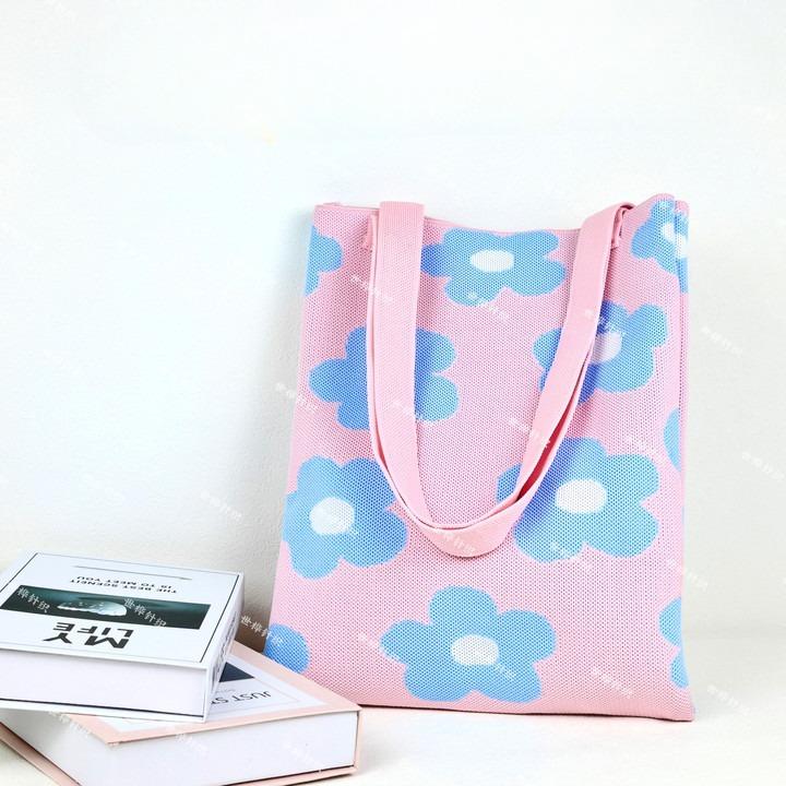 

Knitted Shoulder Tote Bag for Women Large Crochet Beach Bag Hobo Bag Handbags Tote Bag Women s Mesh Knitted Shoulder Bag Aesthetic Travel Tote