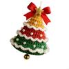 Christmas Bells Ornament Knitted Santa Hanging Bells Christmas Tree Decorations For Indoor Outdoor Decoration