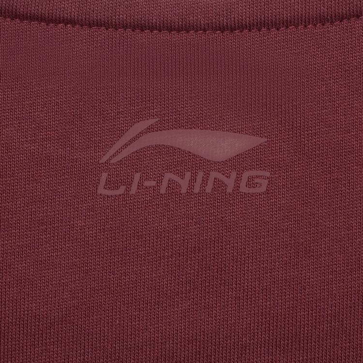 Li-Ning American Vintage Letter Logo Striped Print Round Neck Loose Comfortable Casual Short Sleeve Drop Shoulder T-Shirt Unisex T-Shirt AHSU657-3