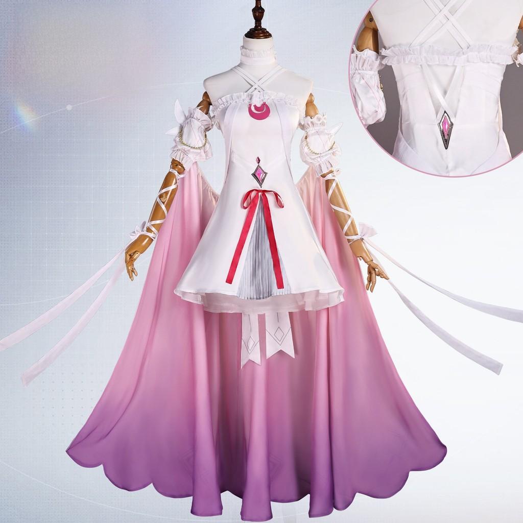 Genshin Impact Cosplay Costume For Girls With Accessories And Wig For Anime Role Play
