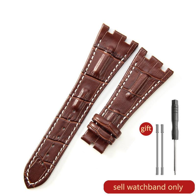 Cinturino Orologio in Pelle di Mucca Primo Strato per AP Aibi 15703 26471 26474 Serie Royal Oak Offshore 28mm Accessori Orologio per Uomo CinturinoMN