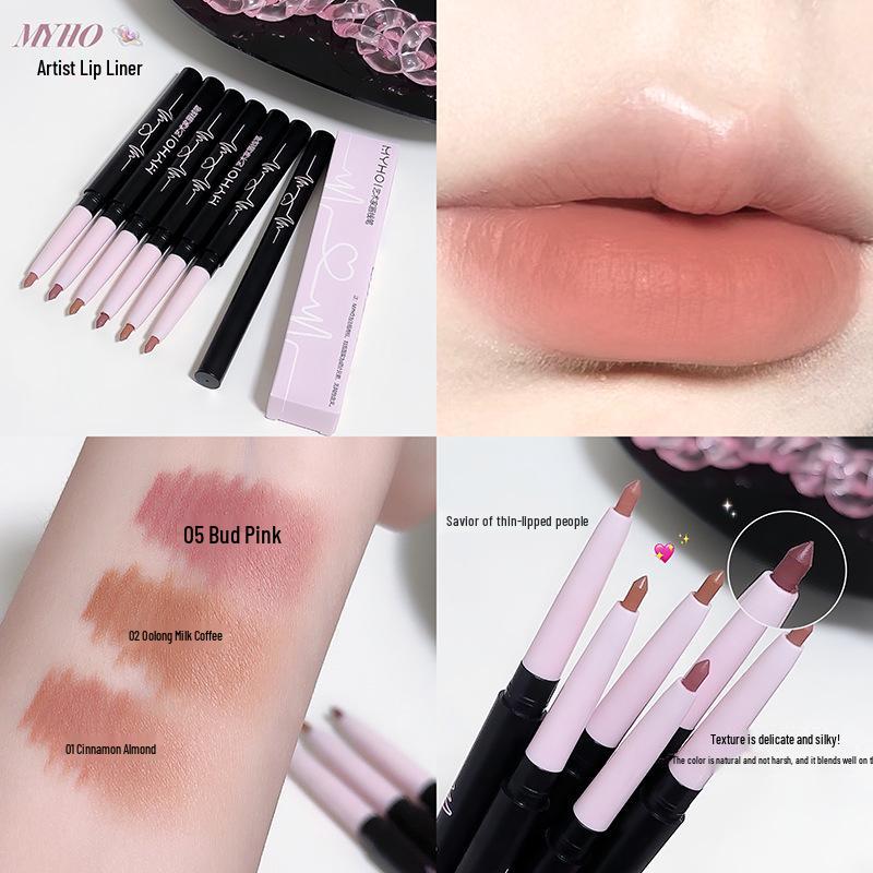 MYHO Artist Lip Liner & Brush: Three-Dimensional Lip Shape Kit for Beginners and Students.