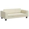 vidaXL Dog Bed with Extension Cream 100x50x30 Cm Faux Leather