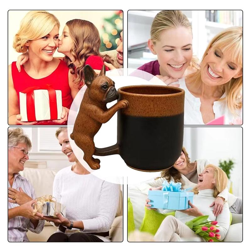 Handmade Dachshund Mug Cute 3D Dachnut Handle Coffee Cup Unique Dog Coffee Mugs Gift For Dogs Owner And Pet Lover Collection