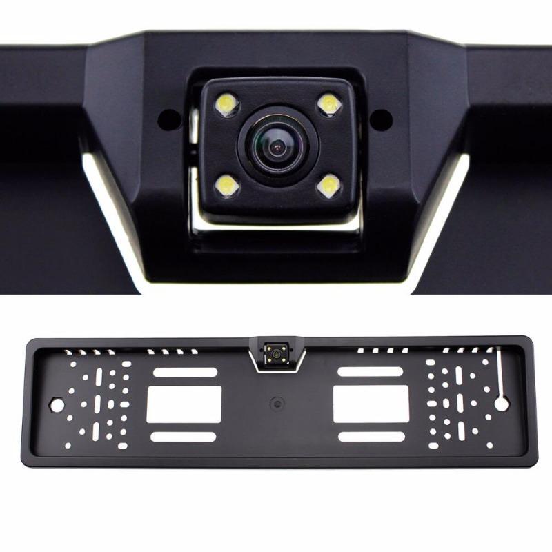 Car Rear View Camera EU European Car License Plate Frame Waterproof Auto Car Reverse Backup Camera