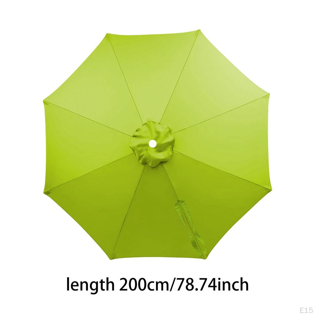 Outdoor Umbrella Table 6 Ribs Windproof Water Resistance Cover Replaces for Pool Yard