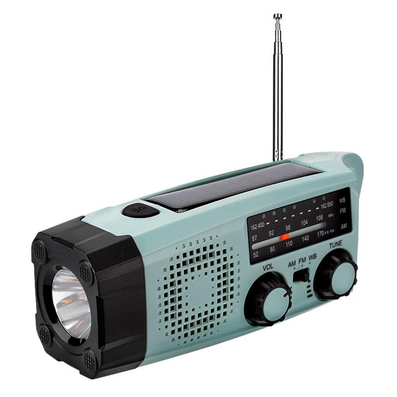 SupFire Multi-functional Emergency Hand-Crank Flashlight with Radio & Solar Power