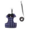 1Set Useful Dog Vest Leash Suit Creative Costume Set for Small Dogs Breathable Comfortable Daily Wear Party Outfit Blue Size S