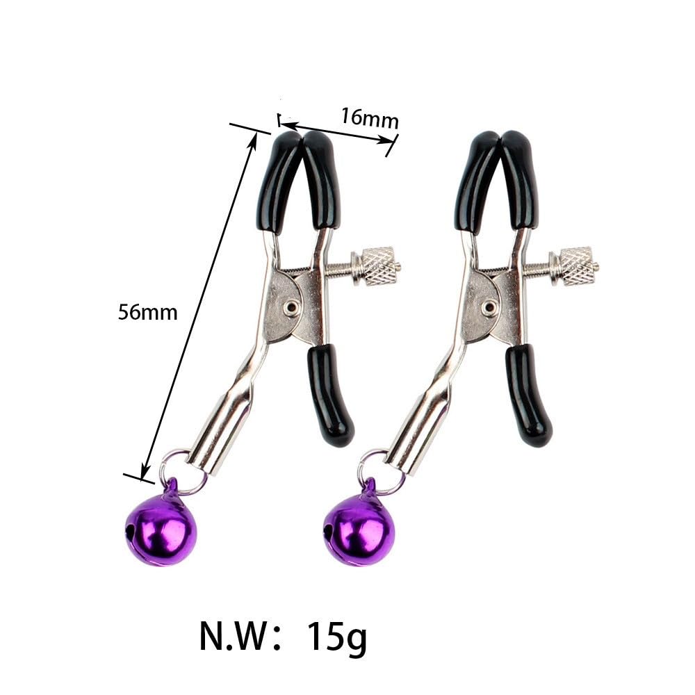 YILAIYA 5 Piece Set SM Cosplay Tools Anal Plug Tail Cat Ears Headband Bell Collar Nipple Clip SM Anal Expansion Beginner Anal Training Nipple Torture