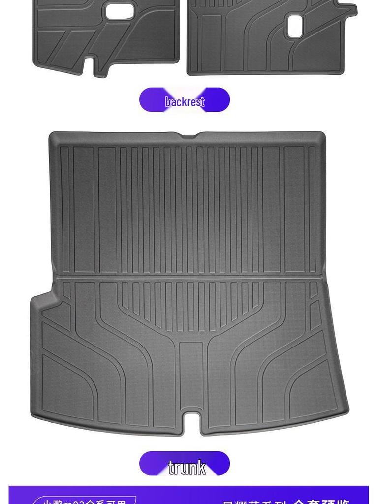 Xiaopeng M03 TPE Floor Mats: Eco-friendly, Waterproof, Wear-resistant Mats In Original Car Color, Compatible with 24-25 Models for Full Car Coverage.