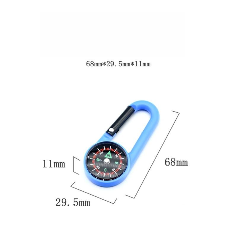 Outdoor Mountaineering Buckle Compass Hook Multi Functional Quick Hanging Compass Portable Liquid Suspension North Needle Compass
