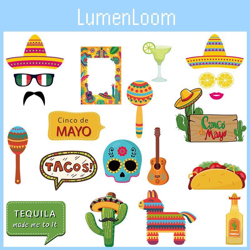 Mexican Carnival Festival Photo Props Collection For Event Setup And Party Fun