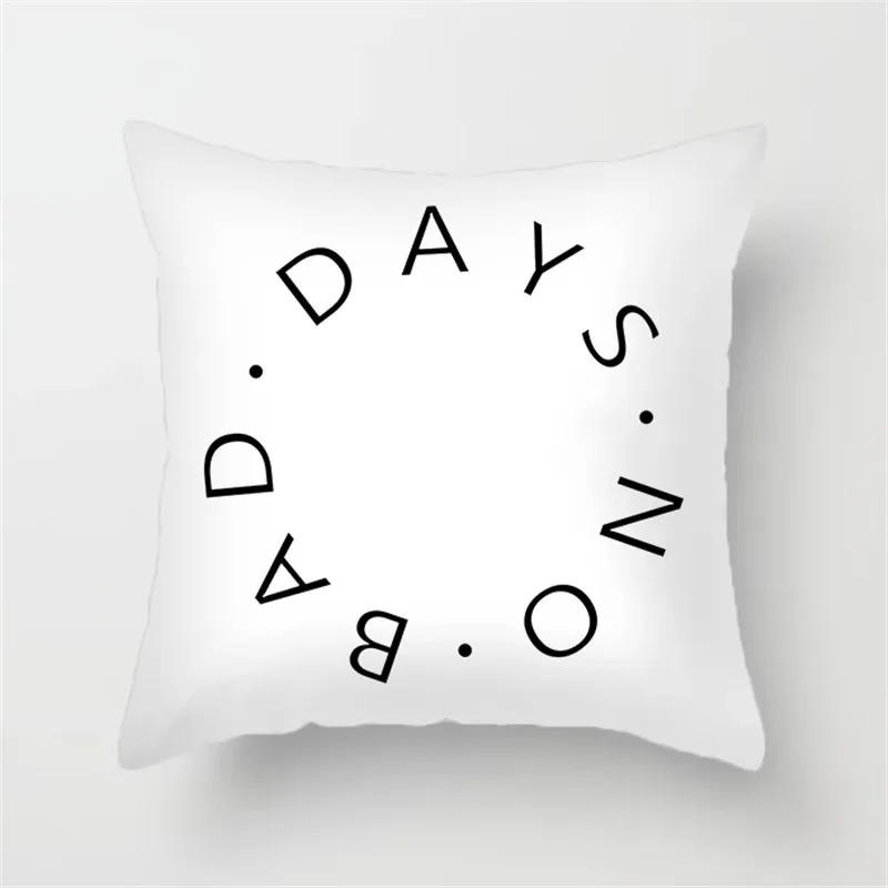 Black Line Decorative Pillowcase Living Room Office Ornaments Home Pillowcase