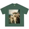 Funny Cat Meme Tshirt Unisex Unisex Hiphop Punk Tshirts Shortsleeved Fashion Loose Casual Cotton Summer Oversized Tshirts
