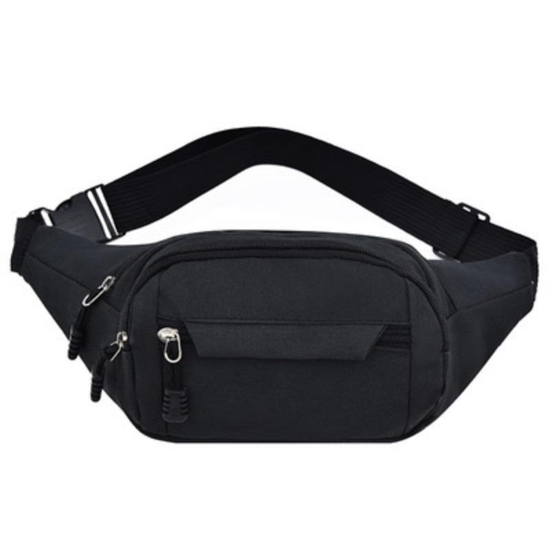 Unisex Fitness Training Sports Waist Bag Oxford Cloth Casual Waist Bag Thin Fit Running Sports Mobile Phone Bag