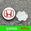 4Pcs Car Emblem Wheel Center Hub Cap Accessories For Honda Civic FIT Accord Prelude CRV 5th City CRZ CRX Jazz HRV Pilot Odyssey EFTXY1