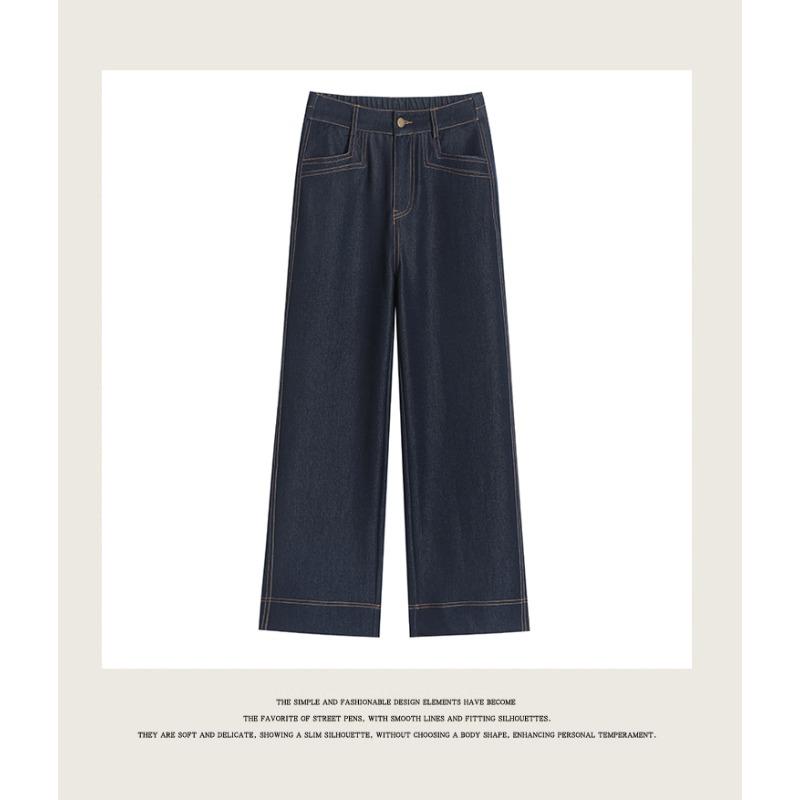 DIMANAF Toamnă Iarnă Mărimi Mari Pantaloni Femei Pantaloni Lungi Doamnă Mărimi Mari Largi Casual Partea de Jos Jeans Gros din Denim