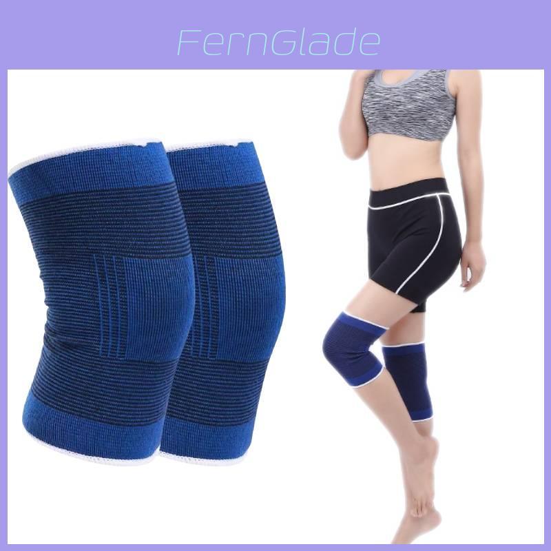 Comfortable Blue Knitted Knee Support For All Sports With Thermal Protection
