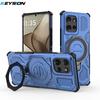 KEYSION Shockproof Magnetic Case for Motorola Edge 50 Pro 5G Upright Live Metal Ring Stand Phone Back Cover for MOTO Edge 50 5G