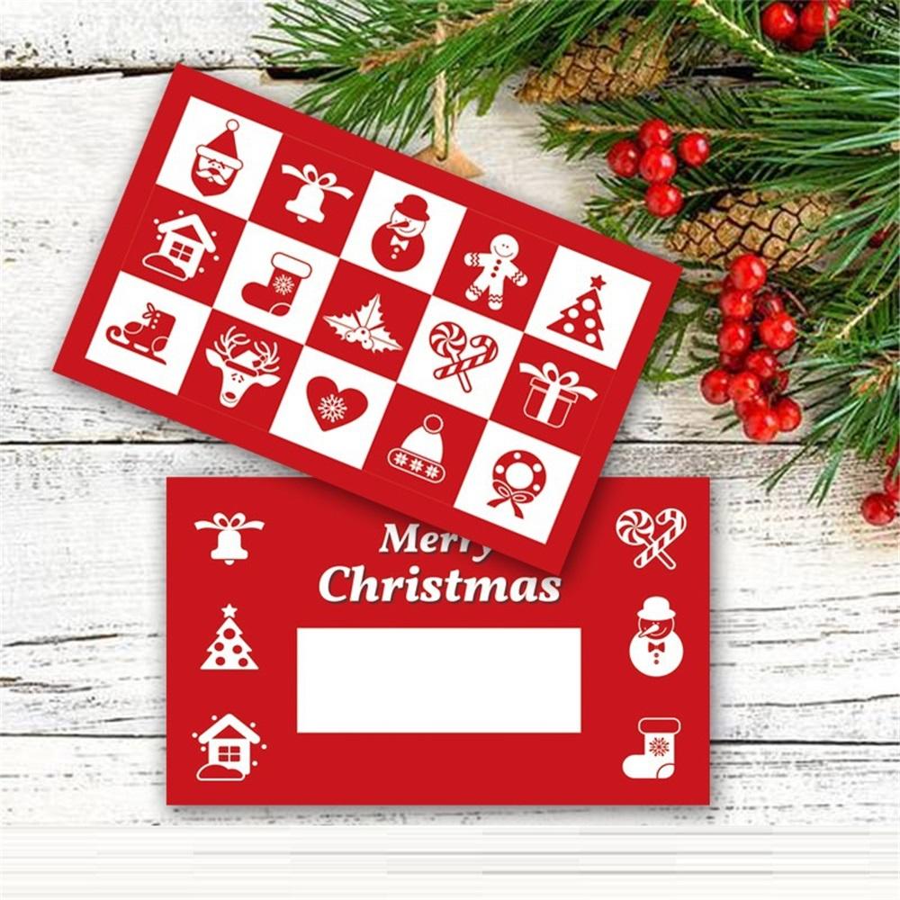 50 DIY Scratch-Off Cards Set, Blank Cards + Silver Stickers, 5 Designs, Surprise Gift & Party Game Cards