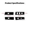 Black Window Lift Switch Button Panel Cover Trim Accessories for 4runner 2010+